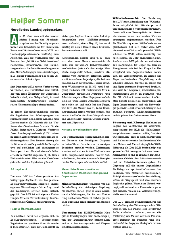 Aktueller Stand der Jagdgesetznovelle (PDF) pdf-preview
