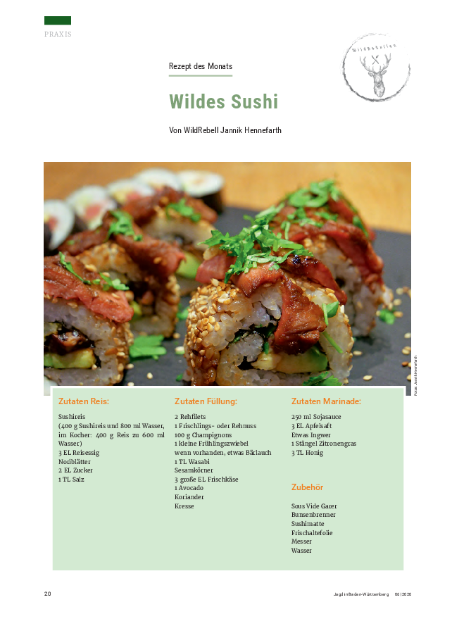 Rezept: Wildes Sushi pdf-preview