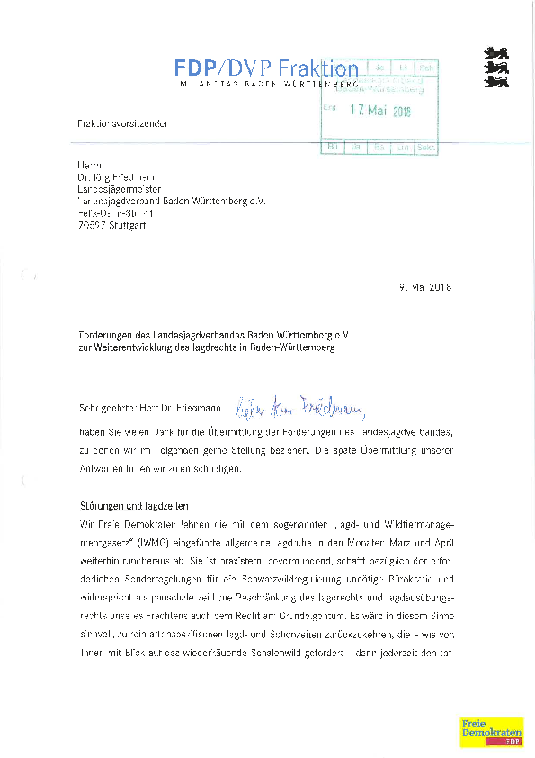 Stellungnahme FDP/DVP pdf-preview